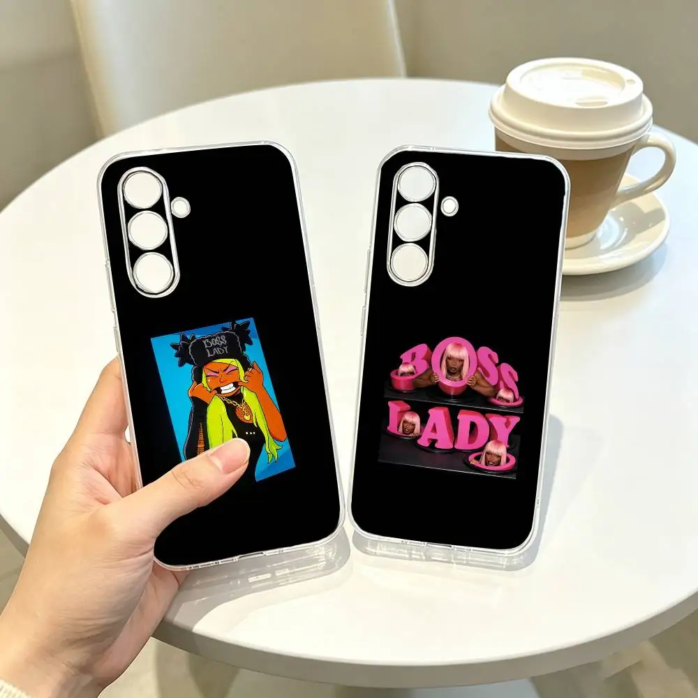 

A-Artist of Boss Lady Theodora Phone Case Transparent Silicone Soft For SamsungA10,12,20,21S,30,31,40,50,51,52,70,71