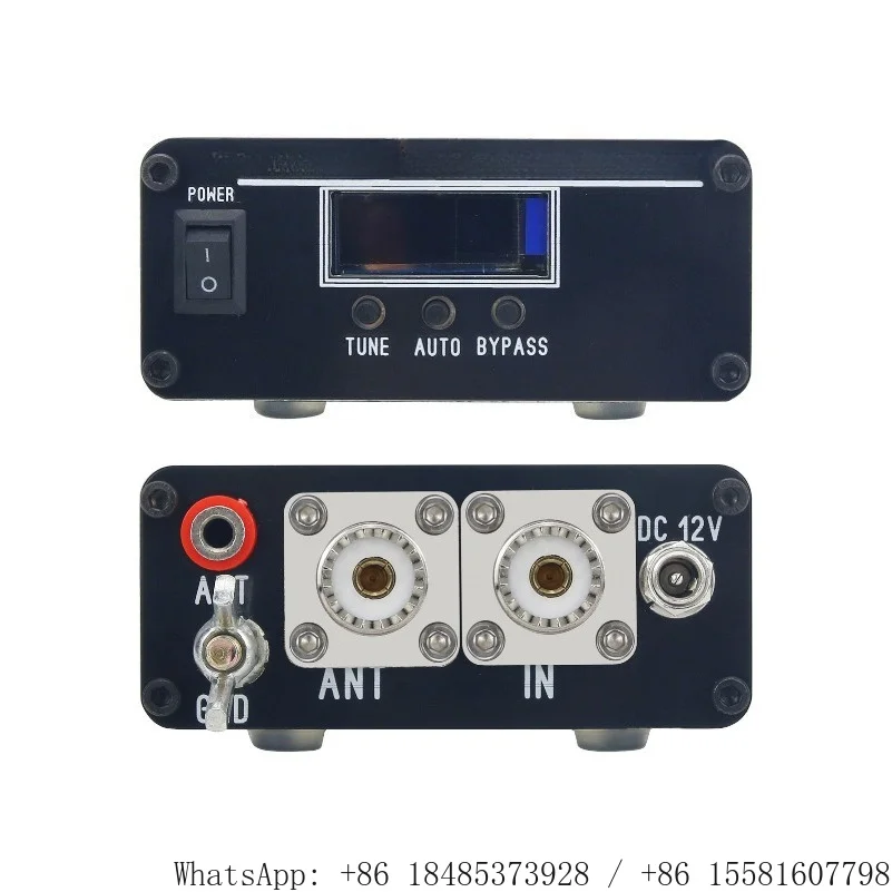 200W Micro OLED Display 1.8-50 MHz HF Automatic Antenna Tuner