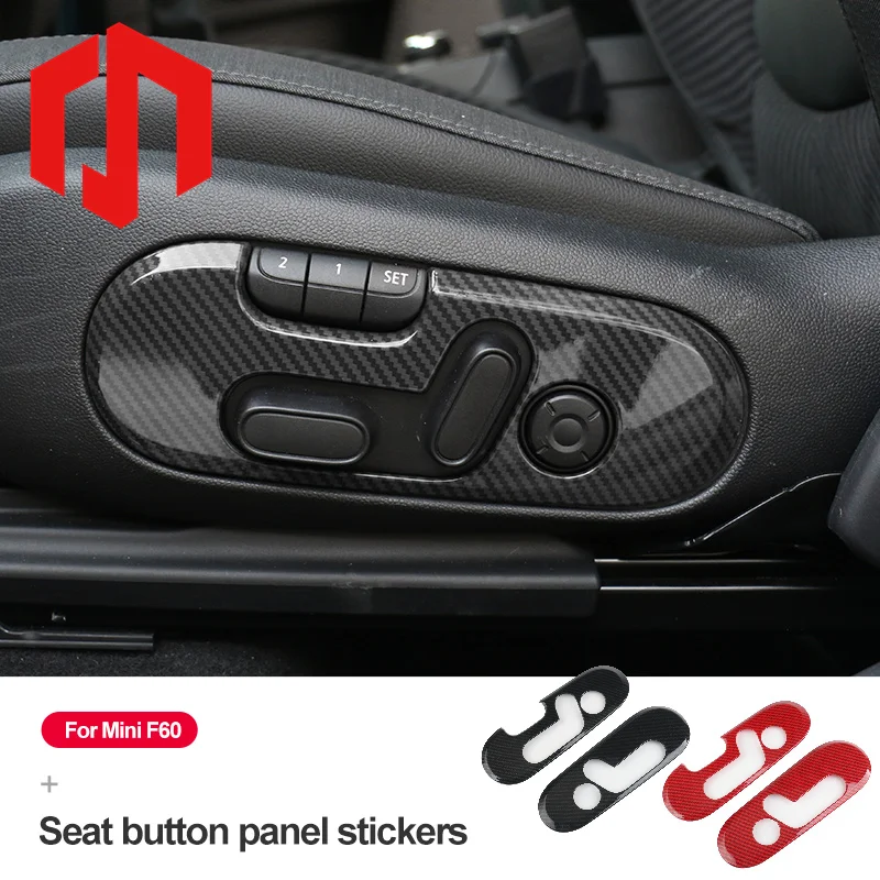 

2Pcs Car Seat Adjustment Panel Decorative Stick Plastic Cover For Mini Countryman Interior Sticker Accessories Car Styling