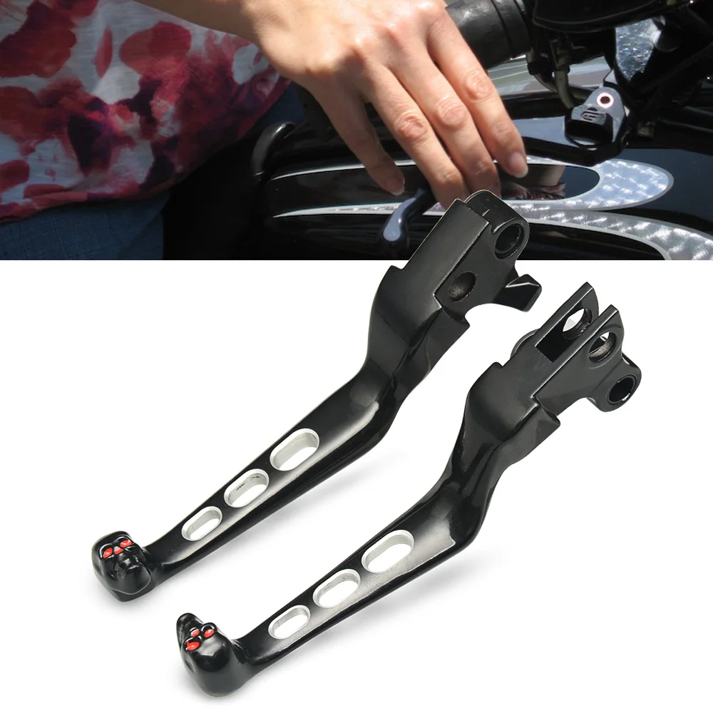 

Black Motorcycle Hand Control Brake Clutch Levers Fit For Harley Softail Dyna Sportster 1200 883 Touring Electra Glide 1996-2017