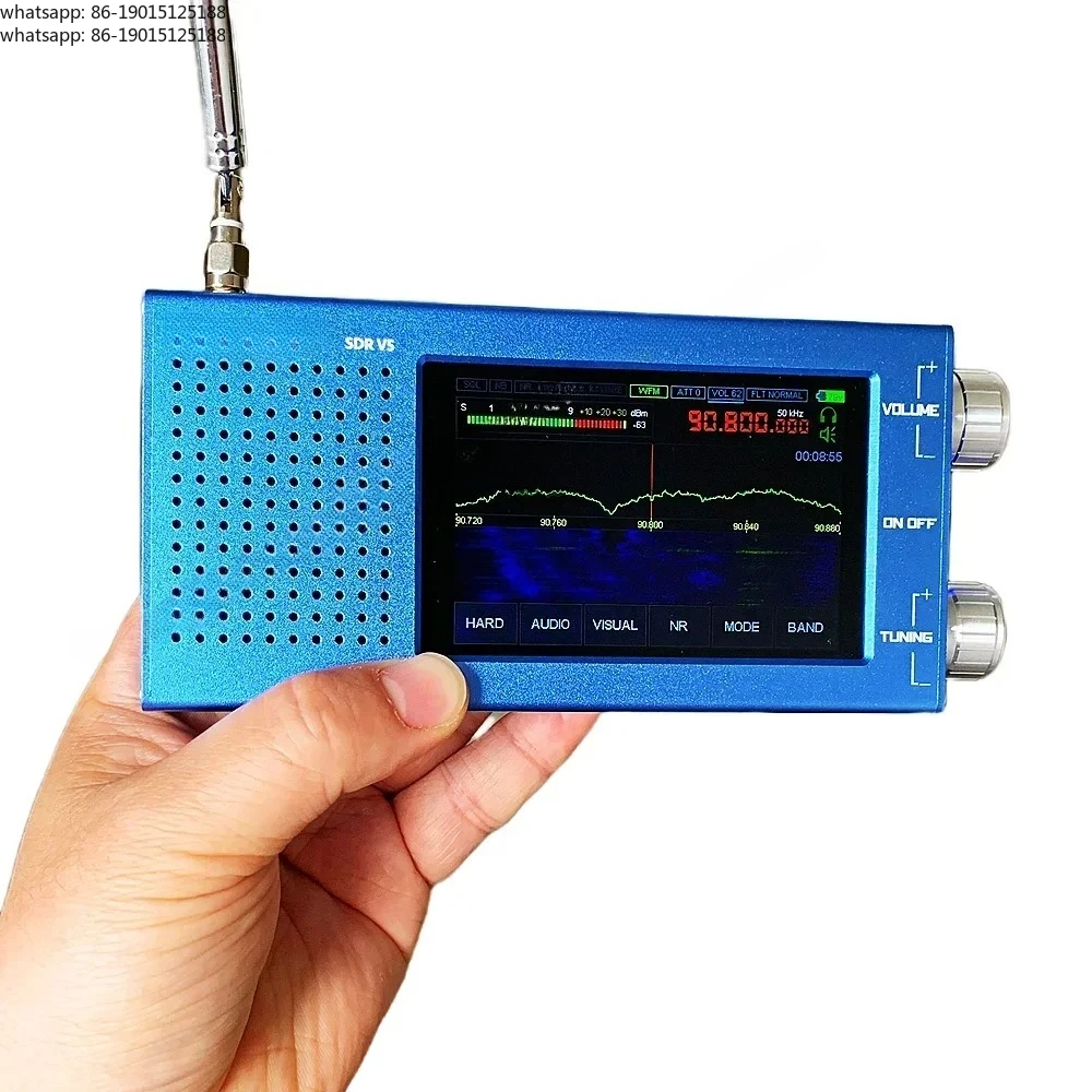 DSP V5 SDR Receiver 1.10D Integrated Firmware Portable SDR Radio Receiver 10kHz~ 250MHz/400MHz~ 2GHz Spot view 2