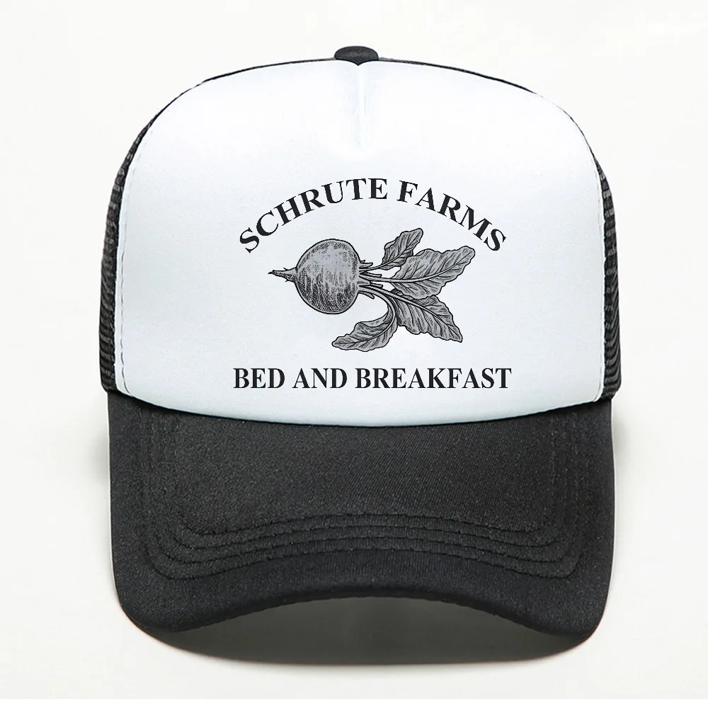 Schrute Dunder Mifflin baseball cap Schrute Farms hat Casual outdoors Men Women mesh breathable Snapback Hats