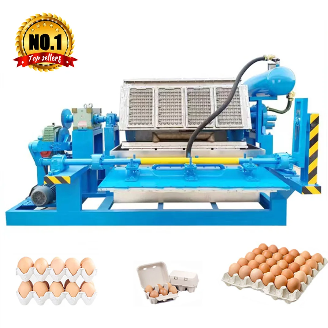 Egg Tray Making Equipment Automatic Pulp Molding Production Line Paper Egg Carton System for Poultry Farm Industrial Customized