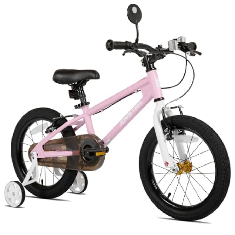 

Велосипед BMX-стиля 14, 16, 18, 20 дюймов с тренировочными колесами для малышей, мальчиков и девочек 3-12 лет, с двойными V-образными тормозами, регулируемым сиденьем, многофункциональный