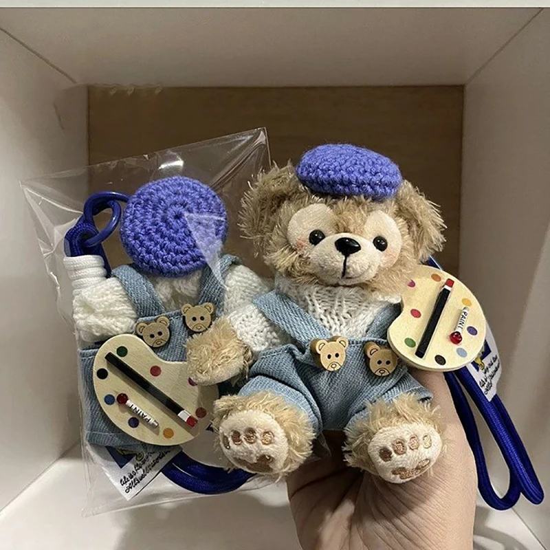 Gorąca, niebieska spódniczka jeansowa 10 cm, zawieszka do torby Sherry Mei, pluszowa zabawka Duffy Bear, brelok do kluczy samochodowych, ozdoba do plecaka, zabawka kolekcjonerska dla dziewczynki, dekoracja, zabawka.