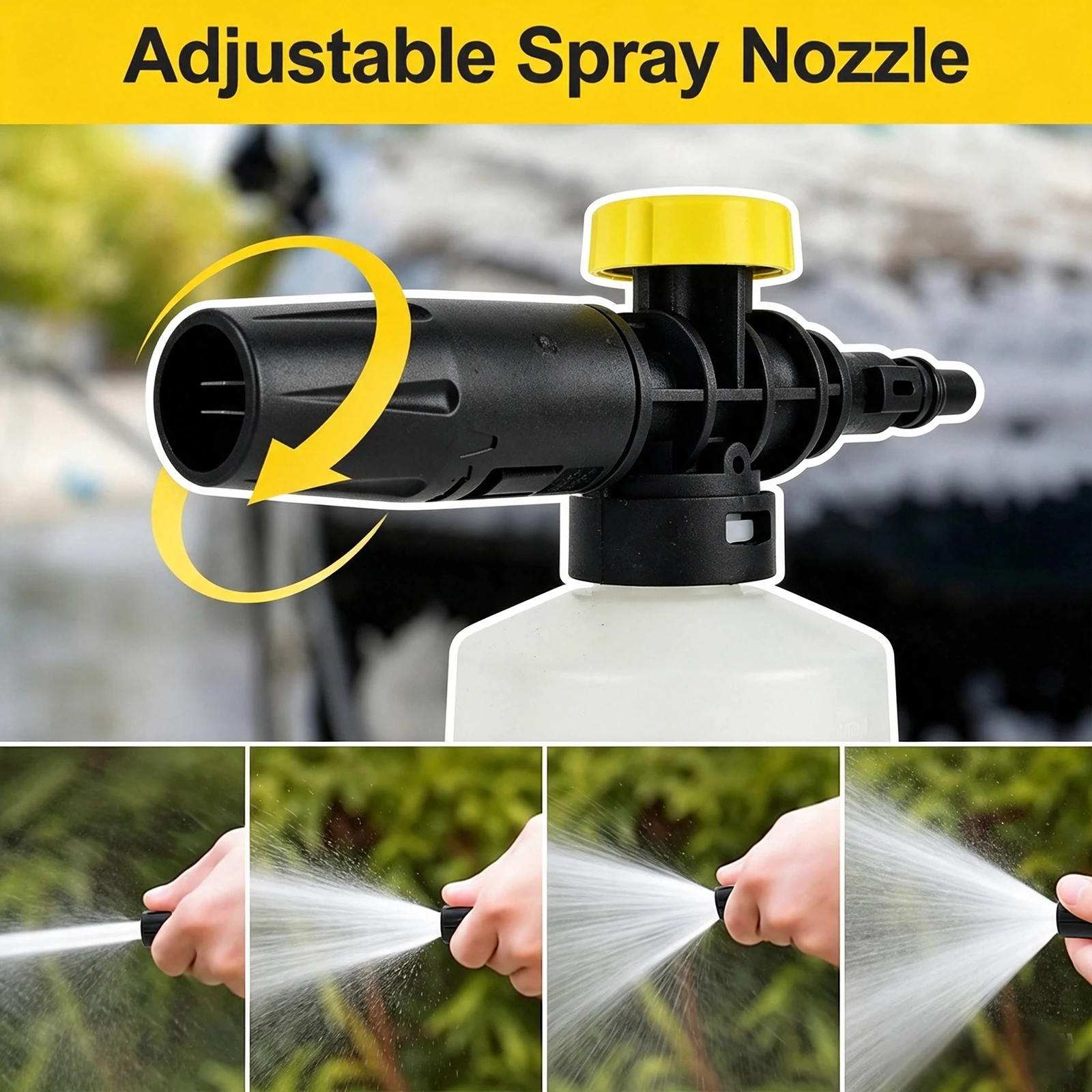 Car Washer Snow Foam Lance Foam Generator Soap Foamer Car Foam Wash Sprayer Foam Gun Maker for AR Black Decker Makita Bosch view 3