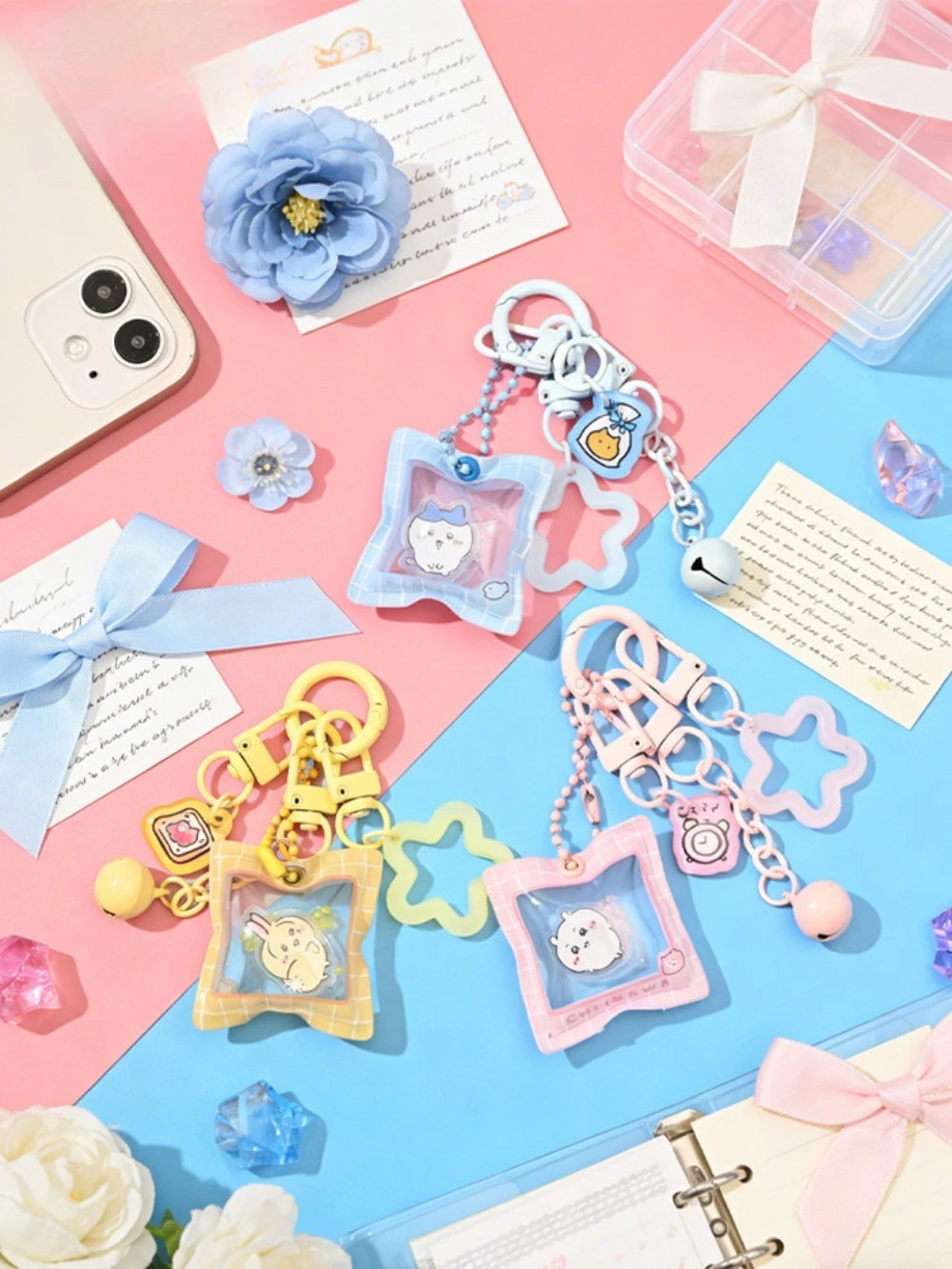 Anime Merchandise For Kids - Cute Chiikawa Cartoon Keychains, Acrylic Pendants,