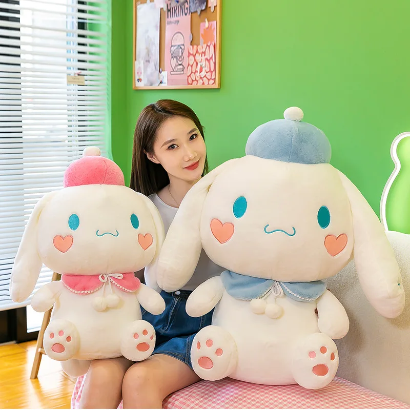 40/50/60cm Kawaii Sanrio Cinnamoroll Stuffed Plush Toys Girl's Room Decoration Cute Throw Pillow Girlfriend's Birthday Gift