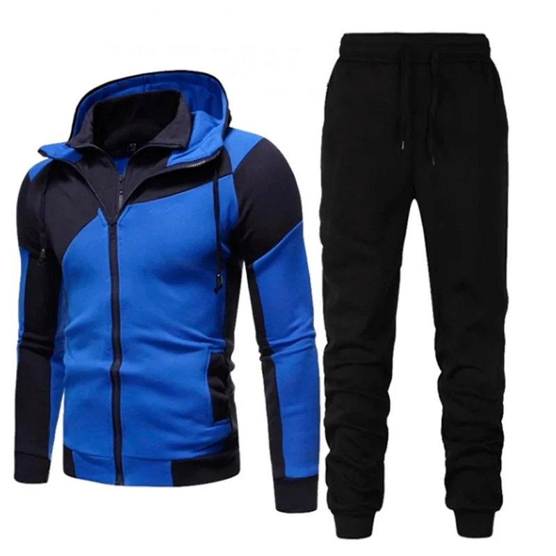 

KPOP Fashion Style Harajuku Slim Fit Tops Loose Casual All Match Outerwear Cardigan Color Block Long Sleeve Hooded Sweater Sets