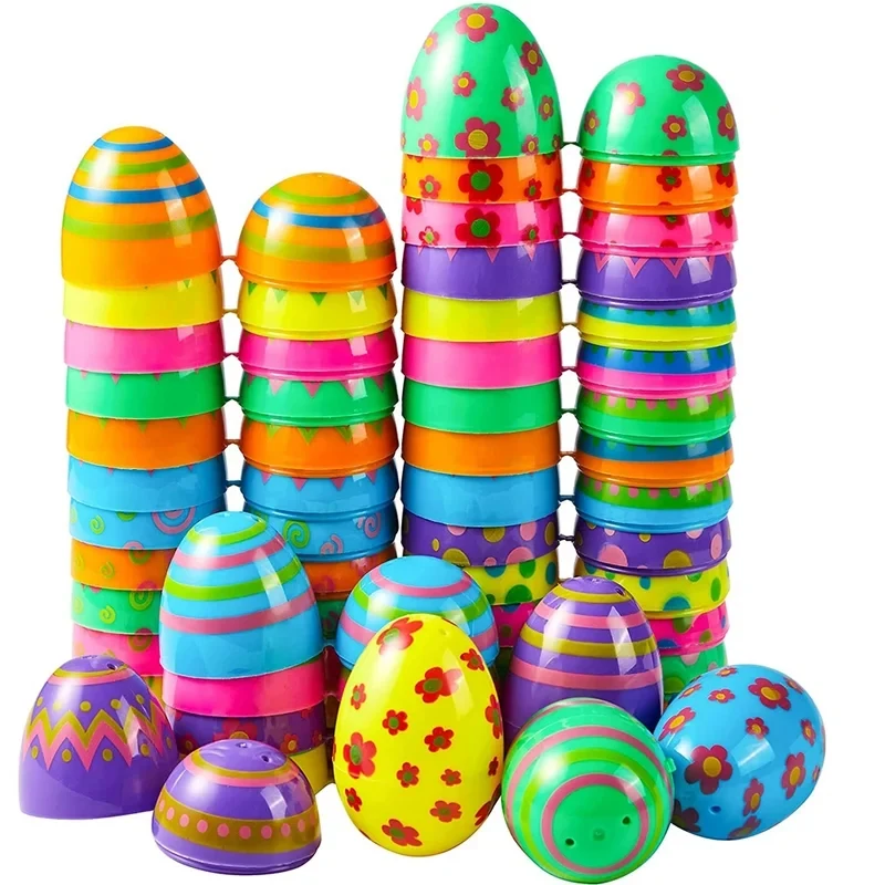 12/24/36Pcs Removable Stuffed Easter Eggs, Kids Party Favors, Kindergarten Prizes for Easter Carnival Classroom Gifts