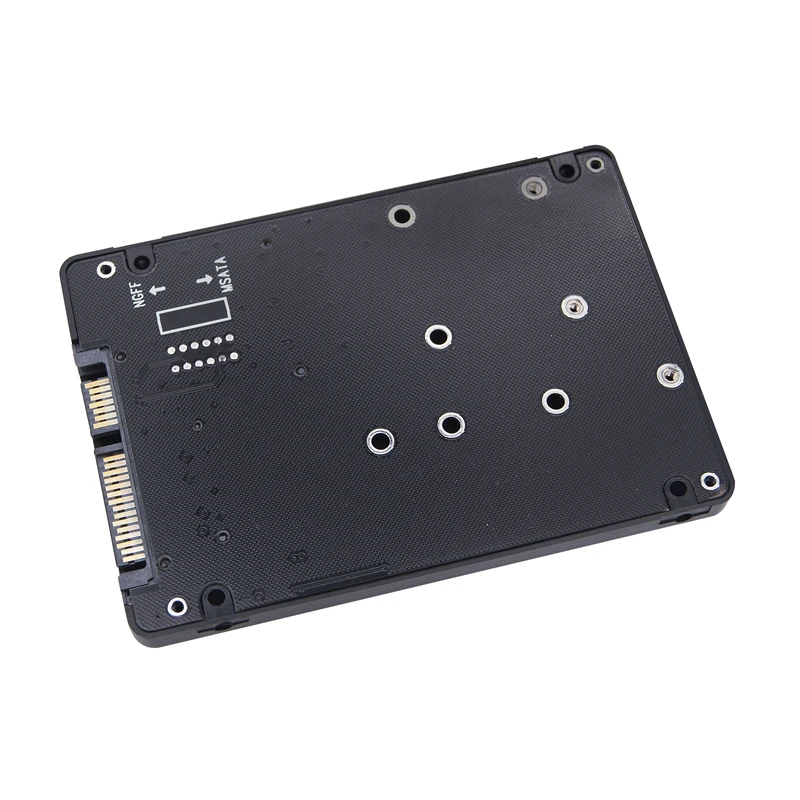 M2 mSATA SSD Case Enclosure 2230-2280 M.2 SATA Protocol SSD to SATA Riser Card mSATA to SATA3 Adapter with SATA to USB 3.0 Cable