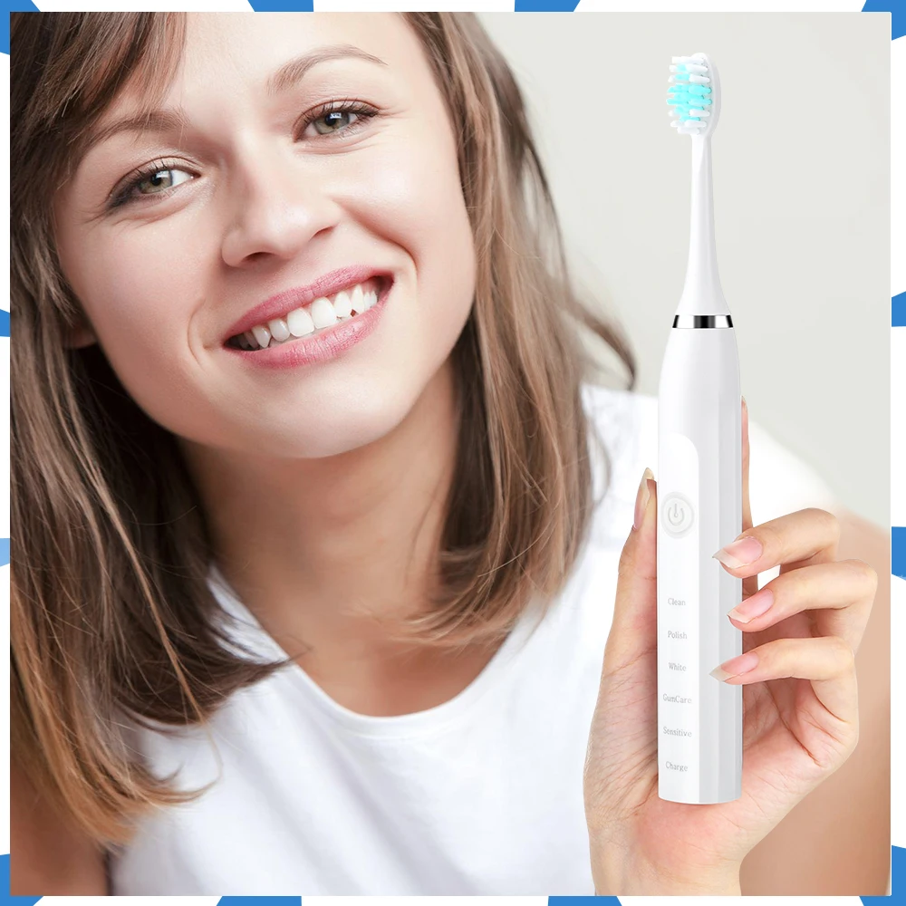 

Oral Health Care Whitening Freshening Electric Toothbrush Irrigator Teeth Cleaner Tartar Stains Dirt Residues Remove