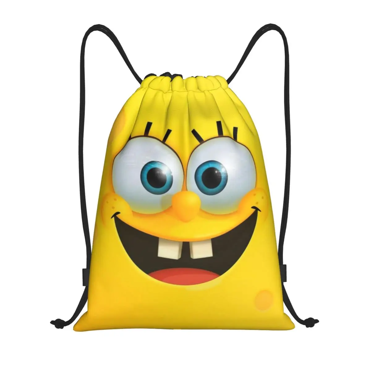 SpongeBob Sports Drawstring Backpack Sport Fitness Travel Outdoor Sackpack Women And Men Large Capacity Gym Swim Beach