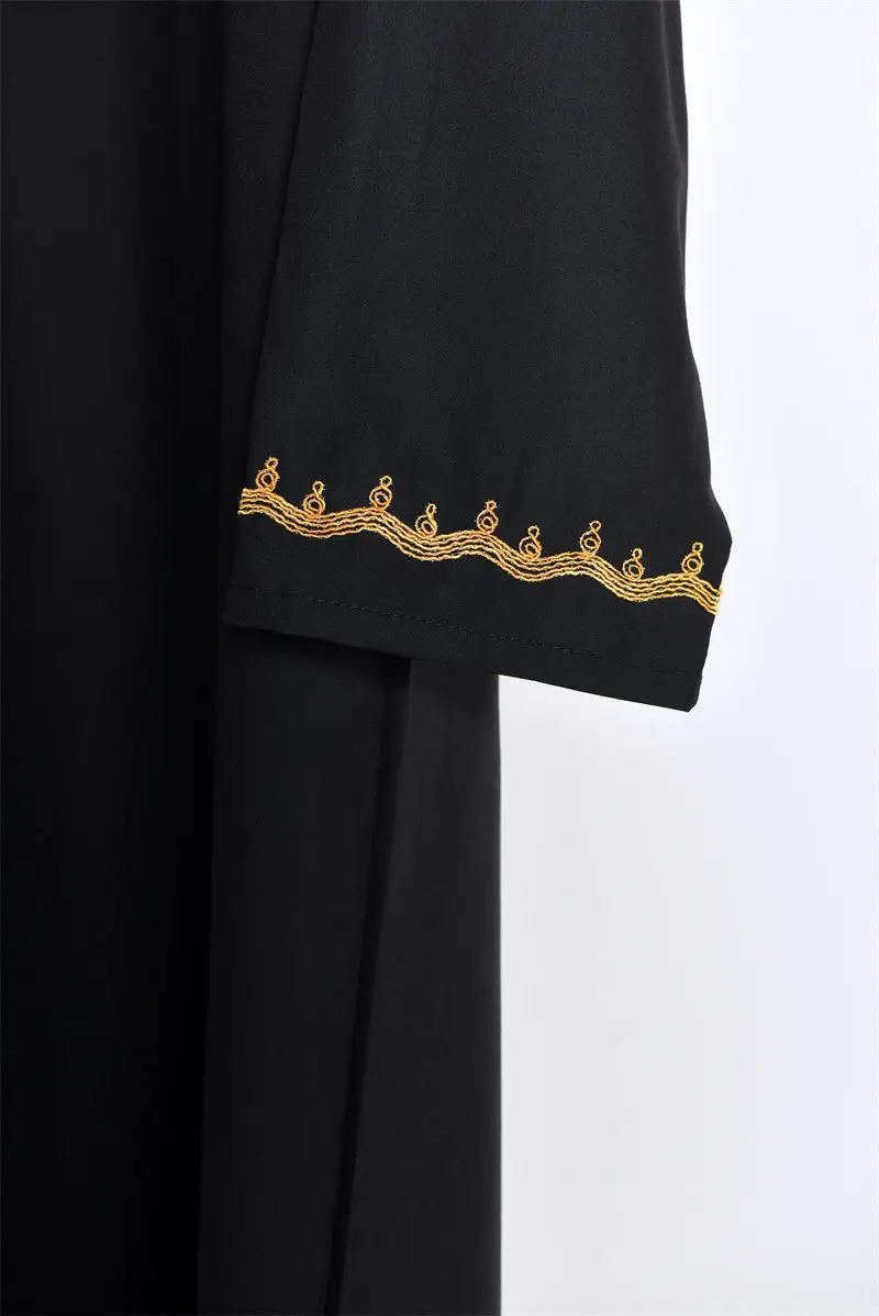 Hommes longue Robe ample Jubba Thobe mode musulmane Abaya Ramadan arabe dubaï Abayas Robe Robe monde vêtements broderie épissé