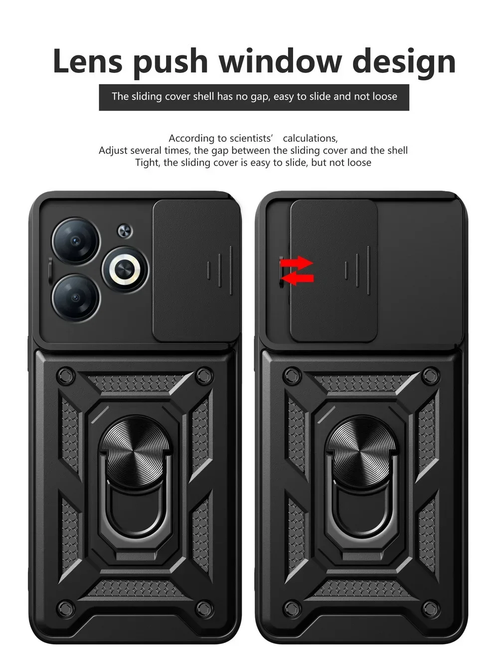 Camera protect case for Infinix NOTE Hot 40i 30 30i Hot 20 Play 12 11S NFC INFINIX Zero 30 5G 2023 Armor Hybrid Ring Back Cover