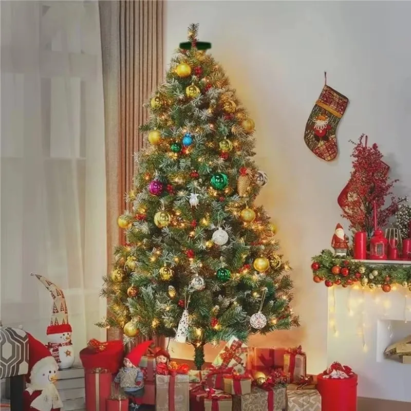 Christmas Tree Topper LED Ring Lights Waterfall String Lights Fairy Lights for Xmas Holiday Party Decoration