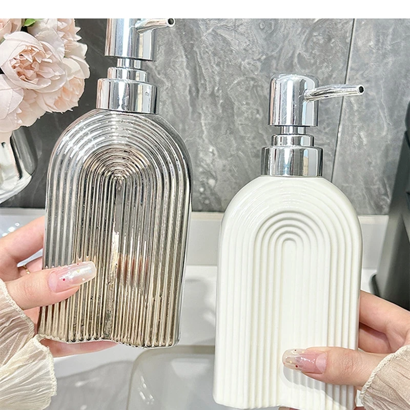 

Керамический дезинфицирующее средство для рук, пресс-дозатор для мыла, гель для душа, лосьон, роскошные бытовые аксессуары для ванной комнаты