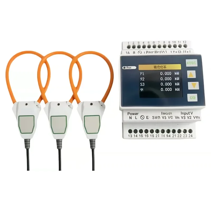 For Roche Coil Current Transformer Meter RS485 Ethernet 4G Cloud Three Phase Multi Function Power Meter Smart Energy