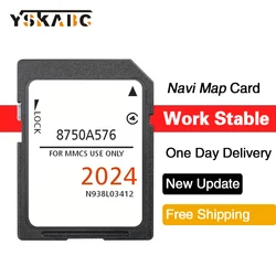 for Mitsubishi ASX L200 Lancer Outlander Vehicle GPS MMCS Navigation 2024 Upgrade UK Europe maps N938L03412 SD Card 8750A576