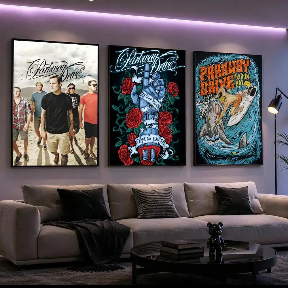 Parkway Drive Poster HD Waterproof Self-Adhesive Wall Art – Multi-Scene Use, Top Gift Pick