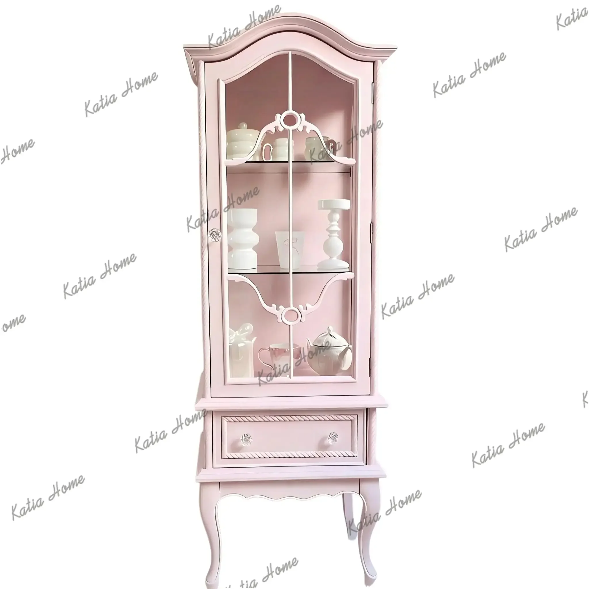 FG  solid wood dining side cabinet living room bedroom display cabinet household storage good-looking cabinet