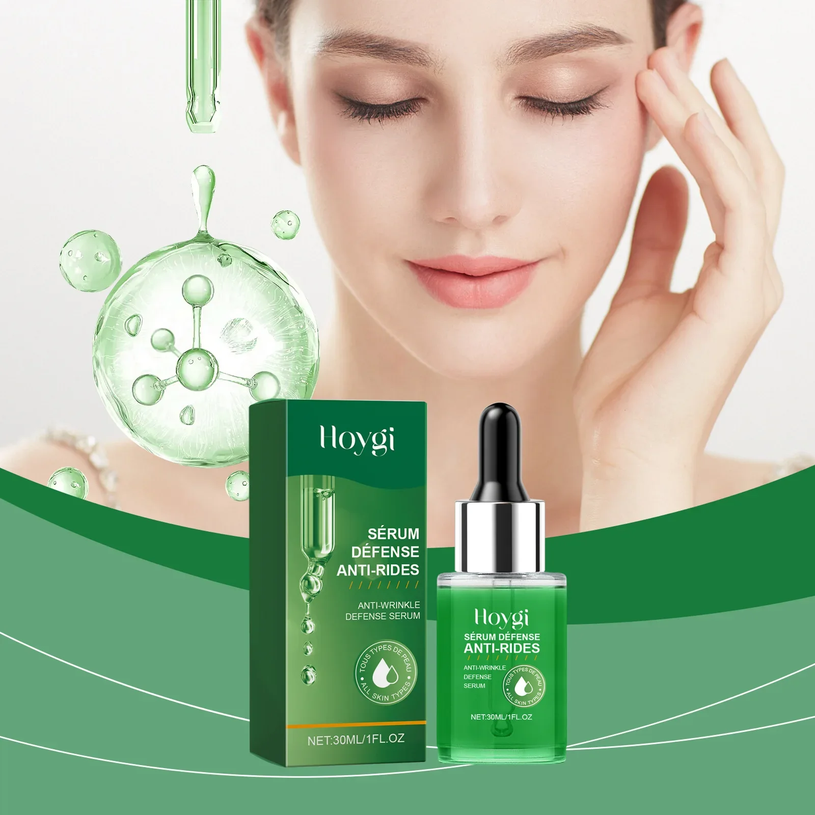 Moisturizing Serum Facial Skin Moisturizing Improving Skin Elasticity Skin Rejuvenation Radiance Reduce Fine Lines and Wrinkles