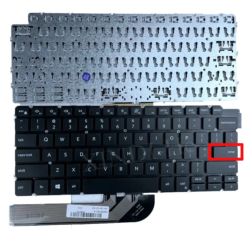 Clavier américain non rétro4.2 pour ordinateur portable, Dell Inspiron 14-7490, 7491, 13-5498, 5000, 5390, 5391, 7000, 7390, 7391, Latitude 3301, 3410 Series