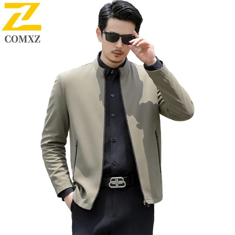 

Fashion Classic Men Jacket 2025 Autumn Casual Stand Collar Lightweight Slim Fit Daily wear Outdoor Travel Business Office Coat