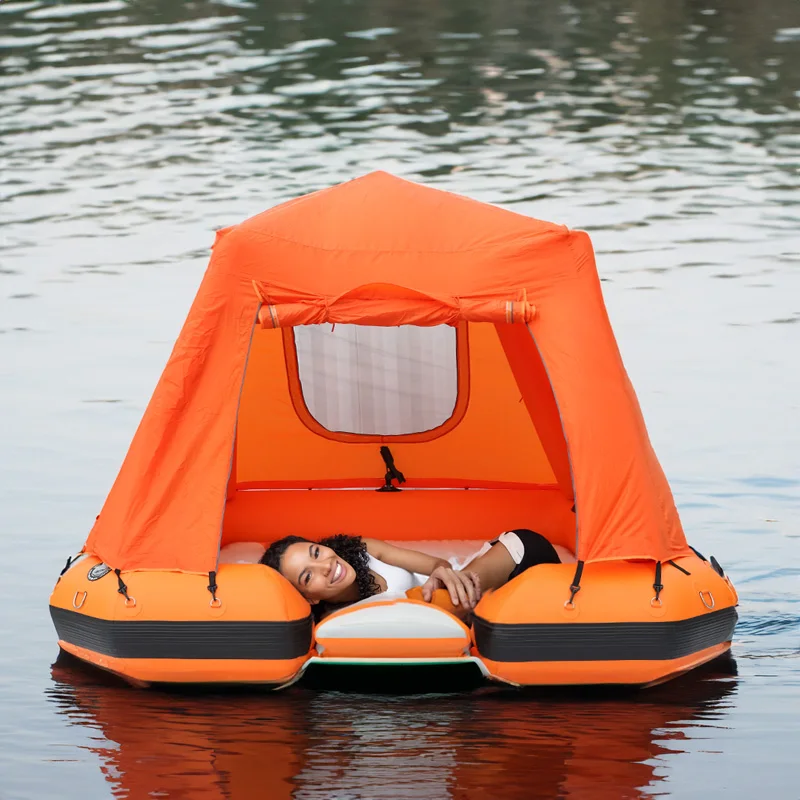 Hot sale Water Sports PVC Inflatable Water Floating Shoal Inflatable Shoal Tent Tent Outdoor Inflatable Camping Tent