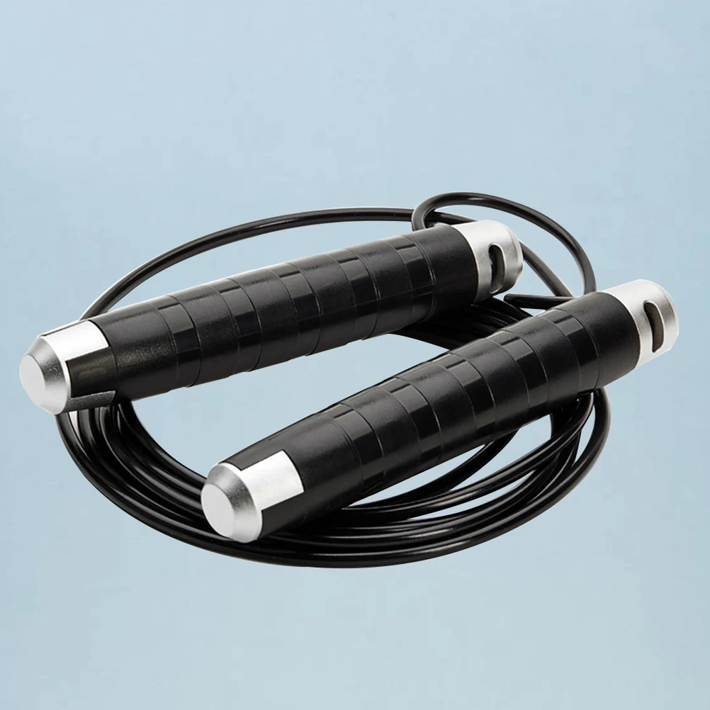 

1pcs Steel Core Jump Rope For Fitness Sports Exercise Non-Slip Handles Foldable Design Gym Travel Black Opp Package High Speed