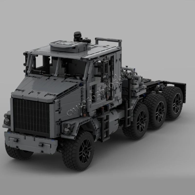 2929Parts M1070 Heavy Cargo Towing Truck Model MOC Buildin Blocks Bricks Creative Assembly Toys Children Surprise Festival Gifts