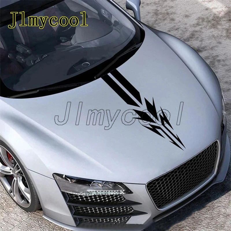 

Капот автомобиля в полоску гоночный кузов в полоску ПВХ капот автомобиля внешнее украшение наклейка наклейка