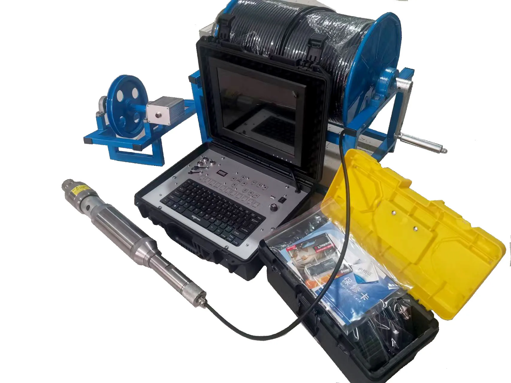 مصنع جودة عالية تحت الماء 360 درجة كاميرا مزدوجة فحص الآبار مقاومة للماء فحص عميق تحت كاميرا الآبار
