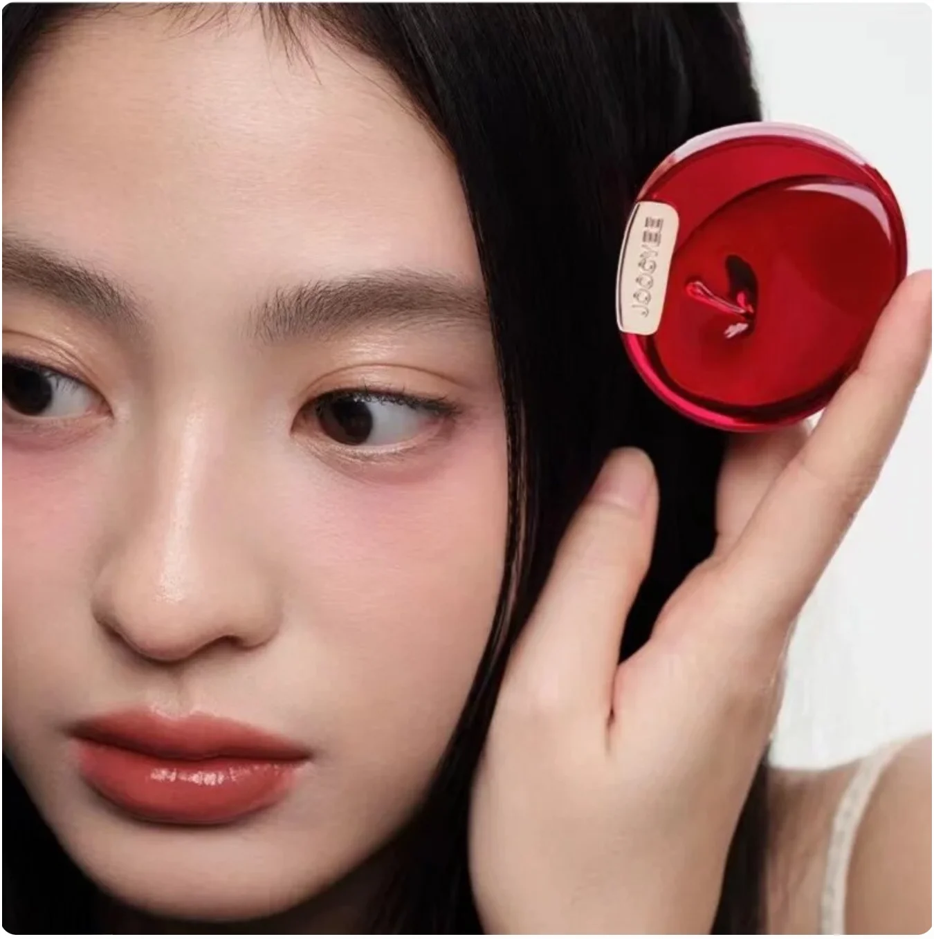 Joocyee I Apple You Collection Lipsticks Blush Highlighter Setting Powder Multi-Color Blush Palette Matte Shimmer Makeup