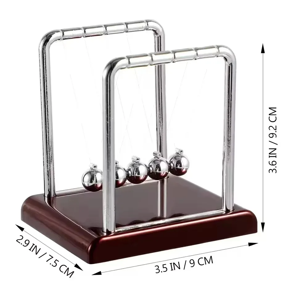 Physical Science Toy Newton Balance Pendulum Ball Collision Energy Conservation Law Ball Office Desktop Decoration Holiday Gift view 5