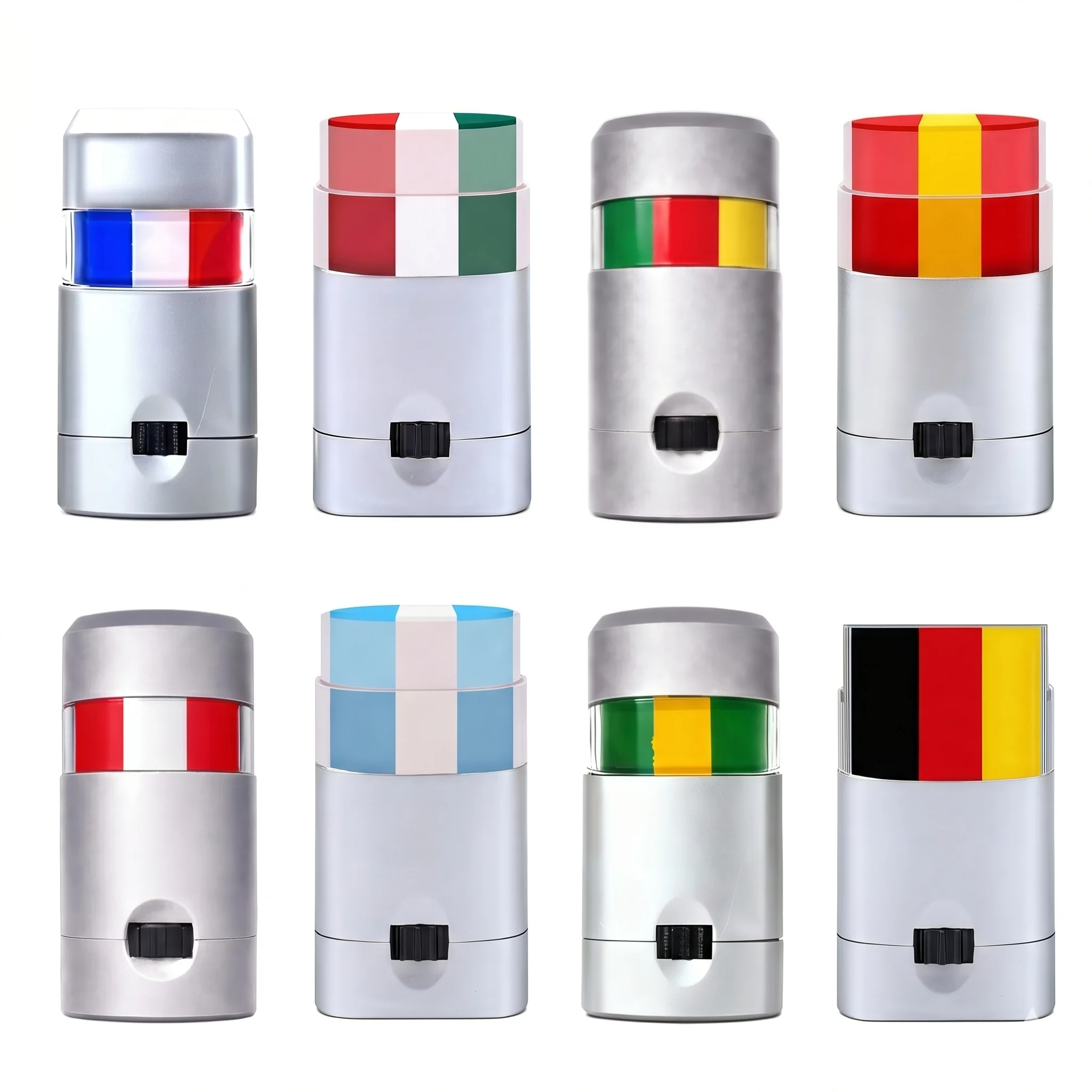 Flag Face Paint Stick Safe Water Based Face Body Paint for Sports Fans Sports Themed Parties Washable Makeup for Fans Cosplay