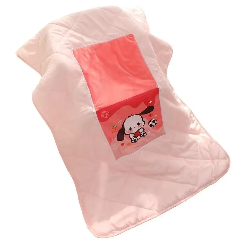 Sanrio caboroll kromi-折りたたみ式枕,2つのラベル付きの掛け布団,車,エアコン,オフィス,昼寝,睡眠,寮,家用