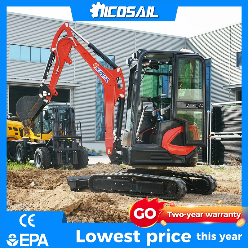 

Мини-экскаватор 2100 кг с опциональным двигателем Kubota D1105/Yanmar 3TNV80, простое управление, настраиваемый под заказ - Индивидуальная комплектация