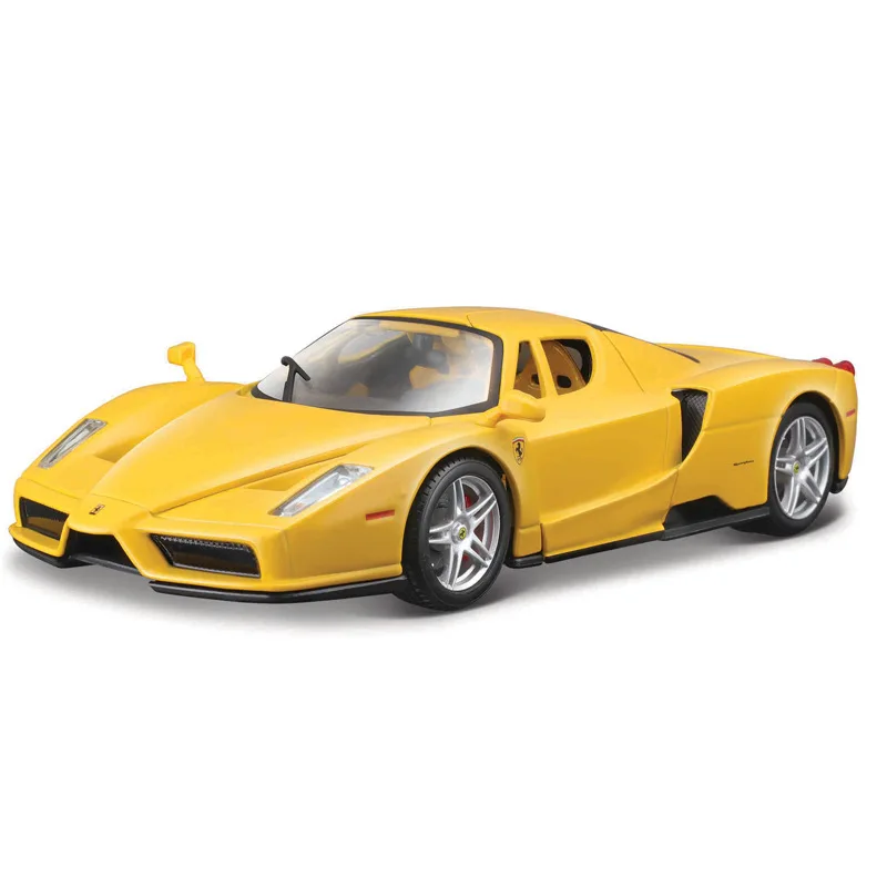 Stocked Burago Original Car Model 1:24 Ferrari Sf90 Roma Monza Sp1 250 Gt 488 Pista Action Model Toys Car Figures Gifts for Kids