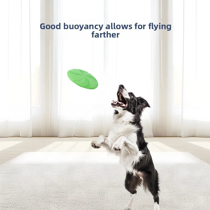 EVA Interactive Training Frisbee, Durable Floating Dog Toy, Not Easily Deformed, Natural Rubber Pet Toy