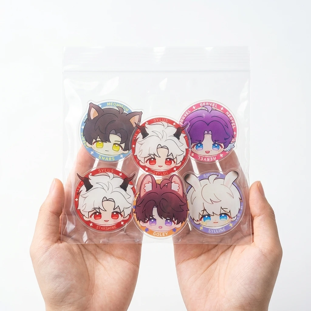 Love and Deepspace Pop Socket 5pc Set Xavier Zayne Rafayel Sylus Caleb Round Acrylic Phone Grip Holder Desk Display Collectible