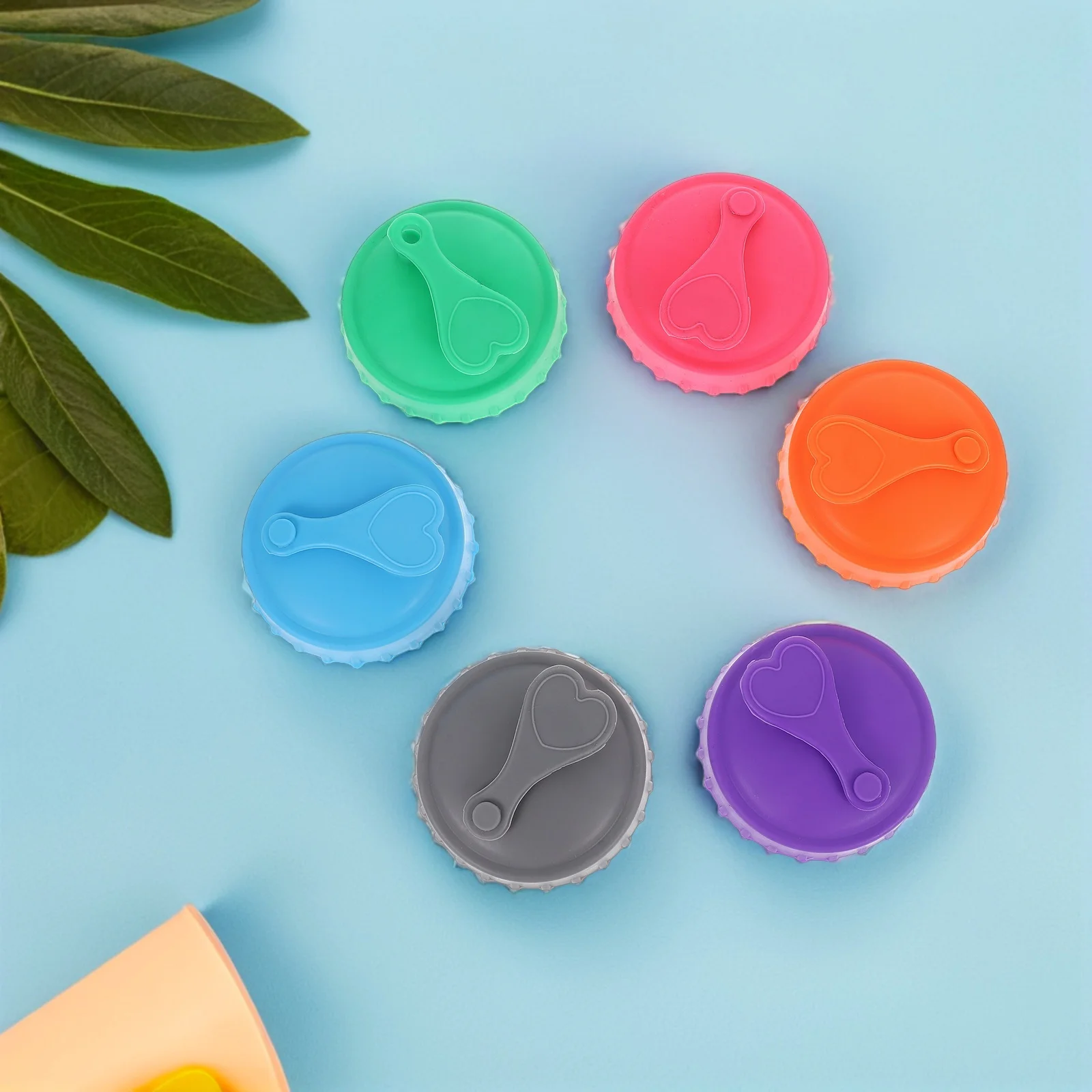 

6Pcs Silicone Can Lids Reusable Leakproof Spillproof Drink Covers for Soda Beer Drink Can Protectors Washable