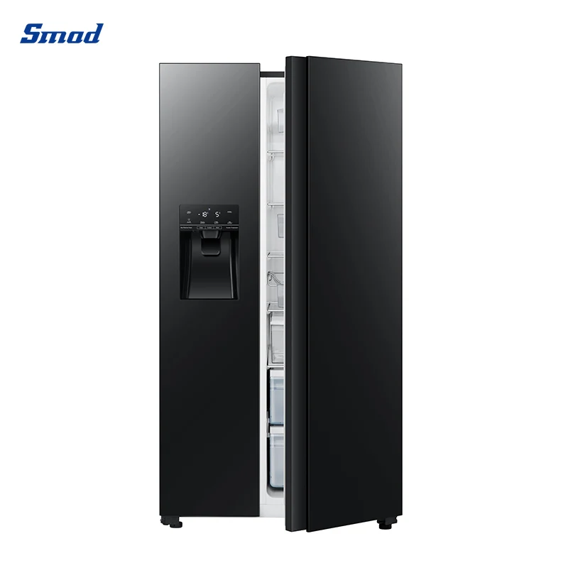 Best Selling 556L 220V/50Hz PCM Finishing Free-standing Side by Side Freezer Refrigerator for Home Use DW-736W3E