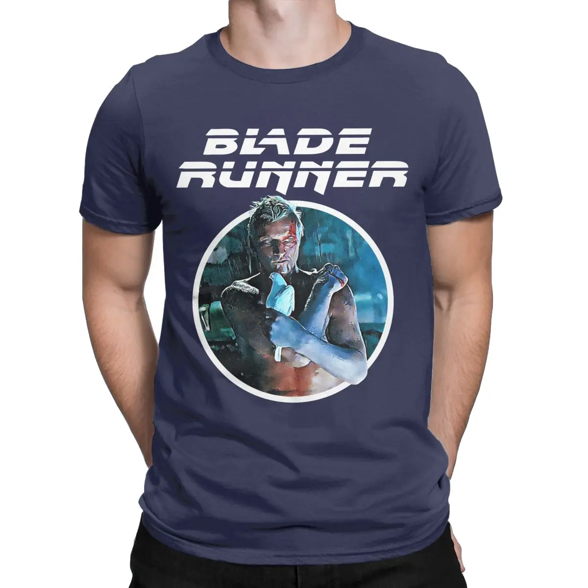 Men Blade Runner Retro Movie T Shirt Cotton Clothing Novelty Short Sleeve Round Neck Tees Big Size T-Shirt