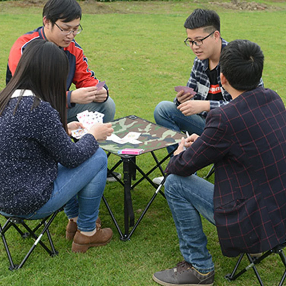 

Portable Camouflage Folding Stool Large Capacity Fishing Chair Rugged Weather Resistant for Camping Hiking Travel Outdoor Events