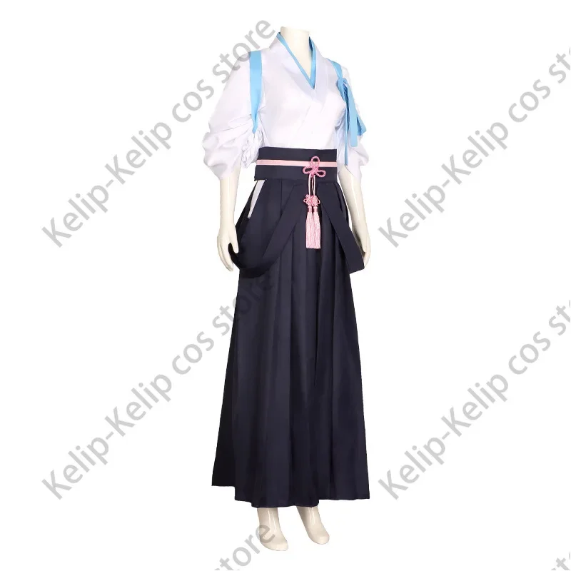 Женский костюм для косплея Kamisato от в наличии Ayaka, костюм для тренировок Fanart Doujin, кимоно Genshin Impact, полный парик на Хэллоуин