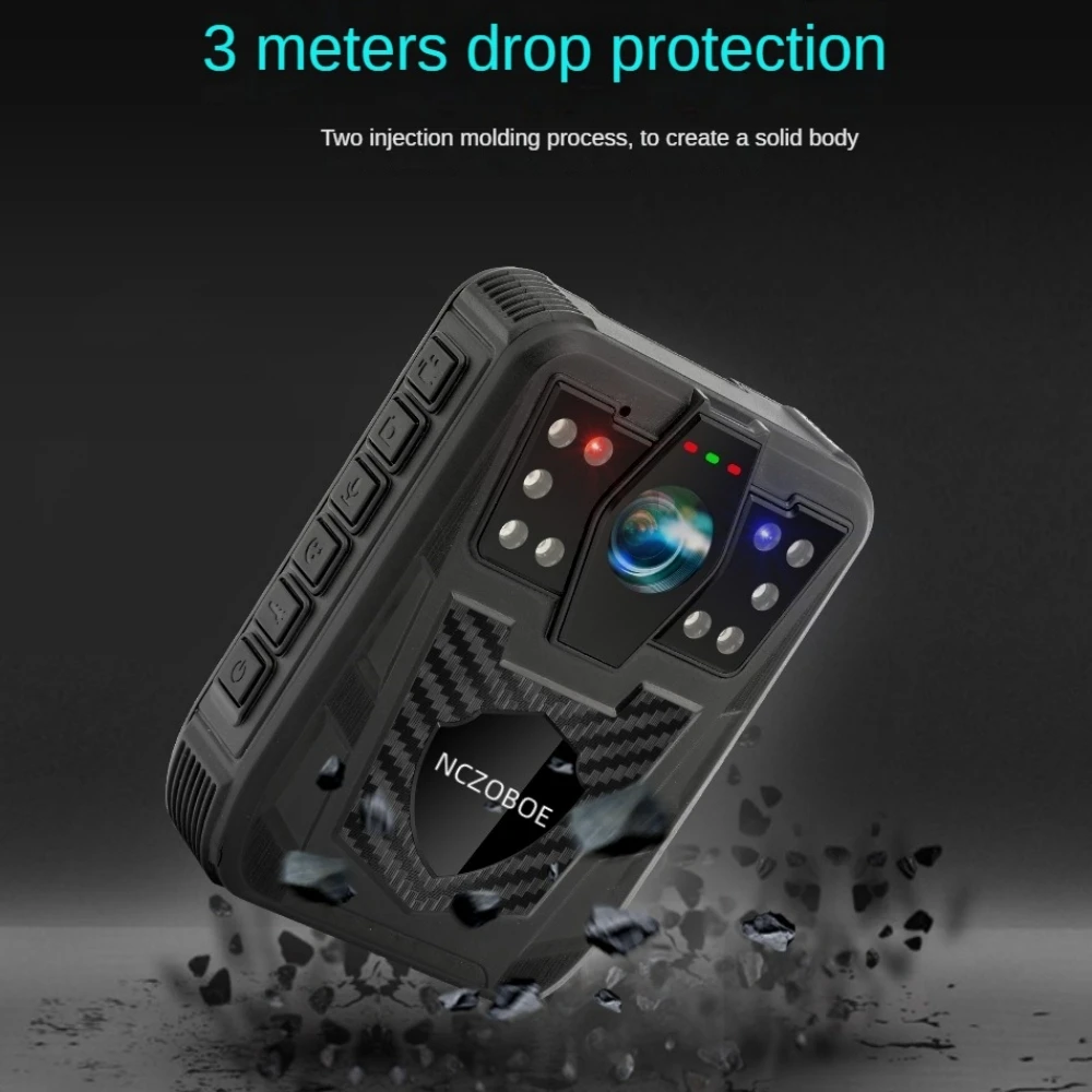 

NCZOBOE Body Camera Full HD 1296P Night Vision Video Recorder Sports DV Security Guard Police Cam Site Enforcement Camcorders