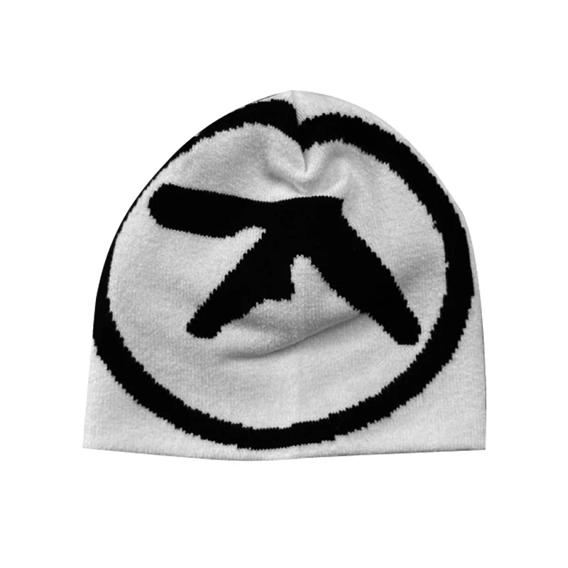 Women\'s Hat Knitting Beanies Aphex Twin Caps Men Y2k Streetwear Winter Fashion Pullover Kpop Vintage Gothic Warm Hip Hop Unisex