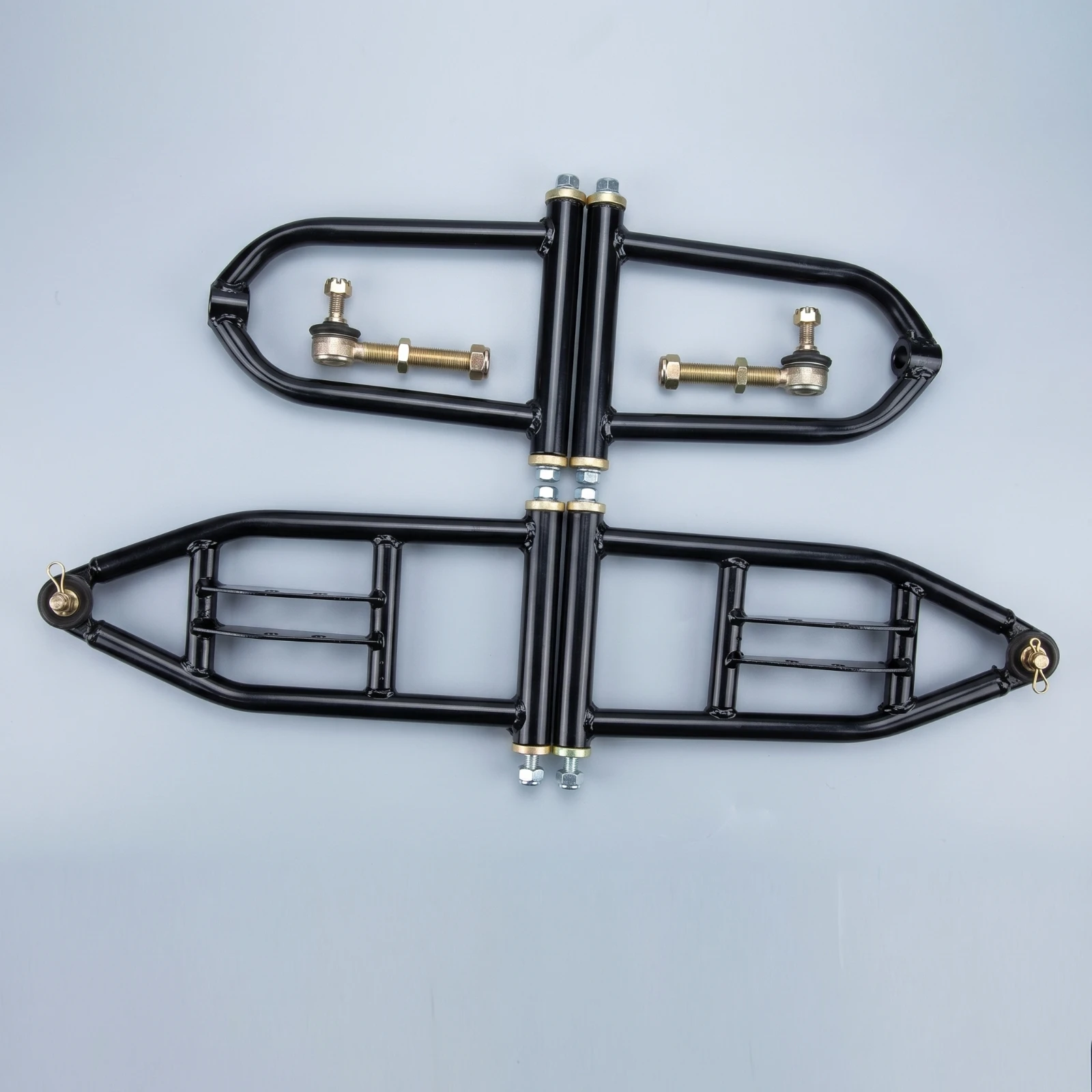 High-strength Bolt-on Front Control Arm Assembly with Ball Joint Smooth Front Suspension Kit for ATV Sand Vehicle Go-kart