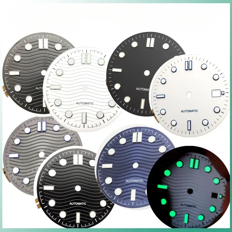 Watch Literal 31mm Dial Without Mark, Series 300 Green Luminous For Swiss Eta2824 Meiyoda 8215 Movement